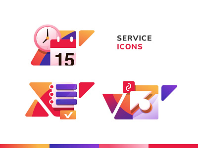 Service Icons checklist compatibility design icons pack illustration logo menu schedule service