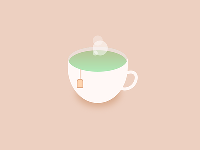 Matcha Green Tea clean css cute green tea illustration matcha tea