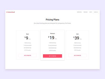 Pricing Table