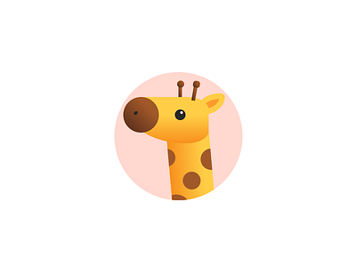 Giraffe animal avatar clean codevember giraffe icon