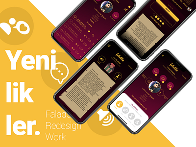 Faladdin Redesign Work app design faladdin mobile app redesign turkish ui