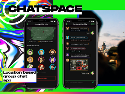 chatSpace Dark Mode - Chatting & Room Information