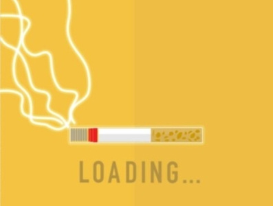 Loading Cigarette design graphic design illustration typography