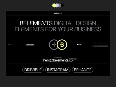 belements: digital design team, brand identity