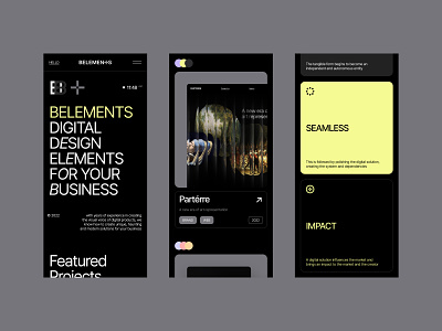 belements: web design, mobile, branding
