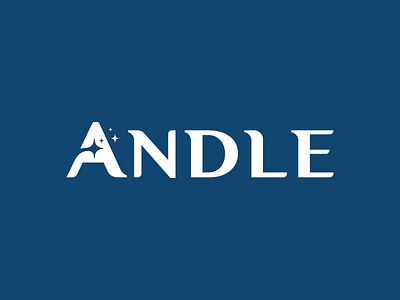 Andle Logo blue brand clear design logo visual