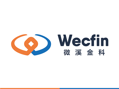 wecfin logo brand financial logo visual