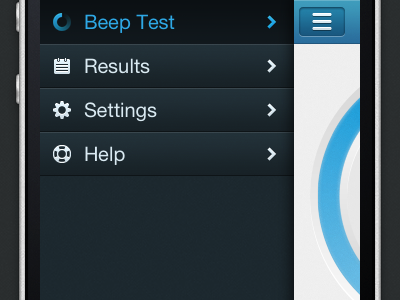 Beep Fitness Test Menu app fitness ios iphone menu test