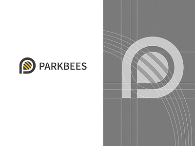 Parkbees 丨蜜蜂停车logo设计 app branding design icon illustration logo typography
