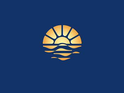 沐阳生活 Bathing in the sunshine logo design logotype logo设计 品牌设计 图形设计 海滩 温暖 阳光