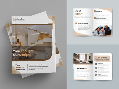 Brochure design for interior design company