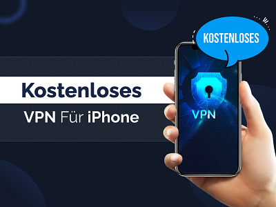 Feature image of free VPN for iPhone banner banner design feature image feature image for vpn free vpn graphic design kostenloses kostenloses vpn typography vpn banner vpn banner design vpn for iphone