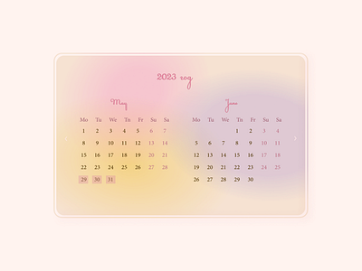 Дизайн-концепт календаря calendar design illustration vector вебдизайн визуальныйдизайн горизонтальный календарь календарь лэндинг нежный календарь первый экран