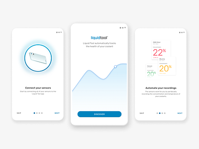Discovery Screens for LiquidTool's Mobile App branding design mobile ui ux web design website