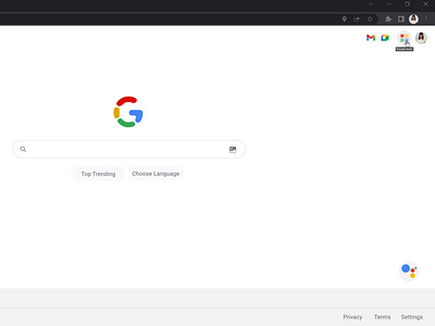 Google homepage redesign concept