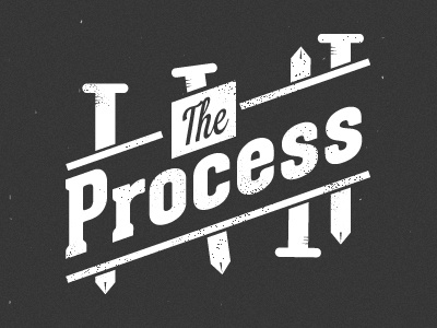 The Process lettering nail process type typography