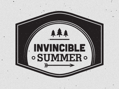 Invincible Summer logo mark summer type