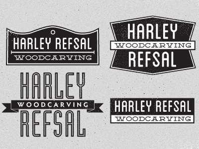 Harley Refsal Logos (WIP) logo mark name type