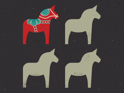 Dala Horse dala horse illustration sweden