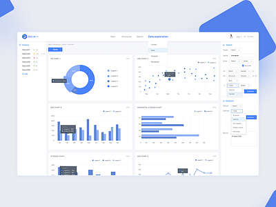 Research Station-03 charts clean crm data experience interface tasks ui user ux