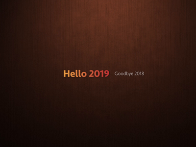 Hello2019（Turn on sound for better viewing） animation design logo