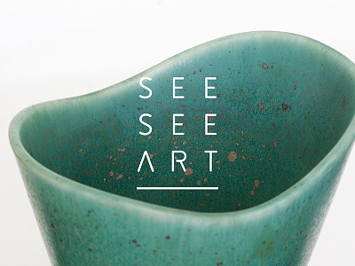 SeeSee Art Logo design art gothenburg logo photo see see art seesee studio jag sweden vase