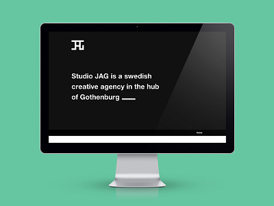 Studio JAG website agency gothenburg ilovedribbble portfolio studio jag studiojag sweden typography website