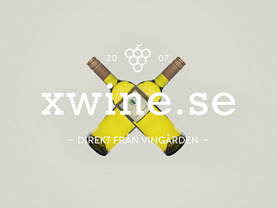 Xwine Project Launch cross icons retro logo wine wine bottle wine yard xwine