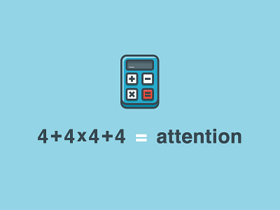 Calculator icon 44 attention blue calculator miniräknare multiplication first red