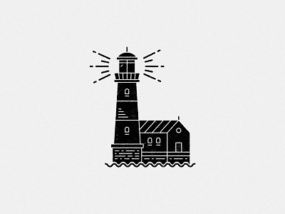 Black lighthouse black grunge illustration light house line line art torn