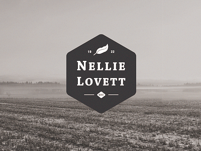 Nellie Lovett 1920 album cover black and white feather logo nellie lovett old school