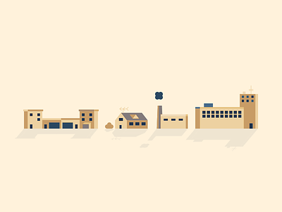 Some buildings
