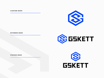 GSKETT - Ligature & Wordmarks branding design gskett icon logo typography vector