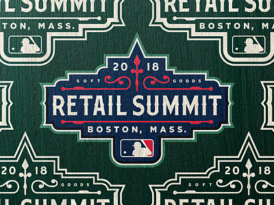 Boston Retail Summit - Branding boston branding design gskett illustration logo mlb red sox typography vector wordmark