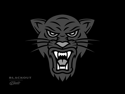 Blackout 2020 blackout branding design drawing gskett illustration logo panther vector worldwide