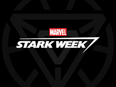 Stark Week - Primary Logo animation branding design gskett icon ironman logo marvel minimal stark typography vector wordmark