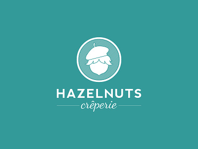 Hazelnuts Crêperie branding graphic design logo