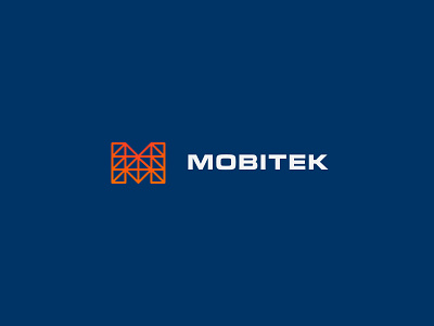 Mobitek branding cargo container graphic design industry logo m marine