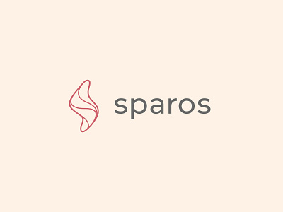 Sparos Dental Supplies abstract branding dental graphic design logo pink