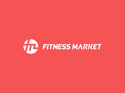 Fitness Market branding f fitness graphic design logo m motion pink sport