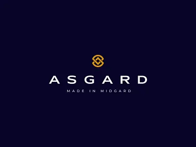 Asgard Bags asgard backpack bag branding gold graphic design logo midgard