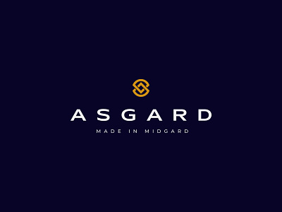 Asgard Bags asgard backpack bag branding gold graphic design logo midgard