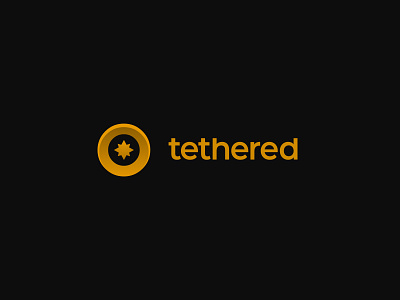 Tethered branding circle fashion gold graphic design logo star