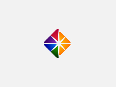 Clearly Creative blue branding burst clear creative graphic design light logo orange rainbow red star violet yellow