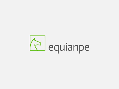 Equianpe bold branding graphic design green horse logo square srategy