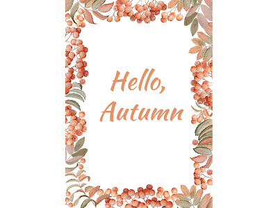 Autumn frame autumn frame frame graphic design leaves frame watercolor design watercolor frame