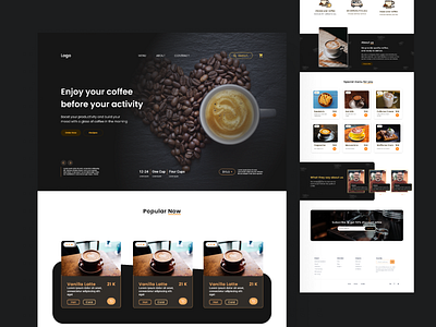 Coffee Web UI Design