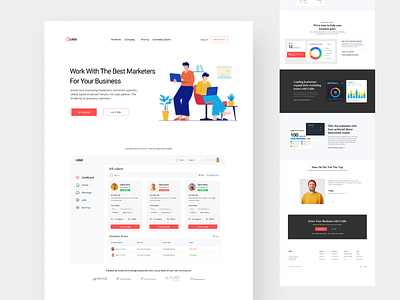 Marketing Agency Web UI Design