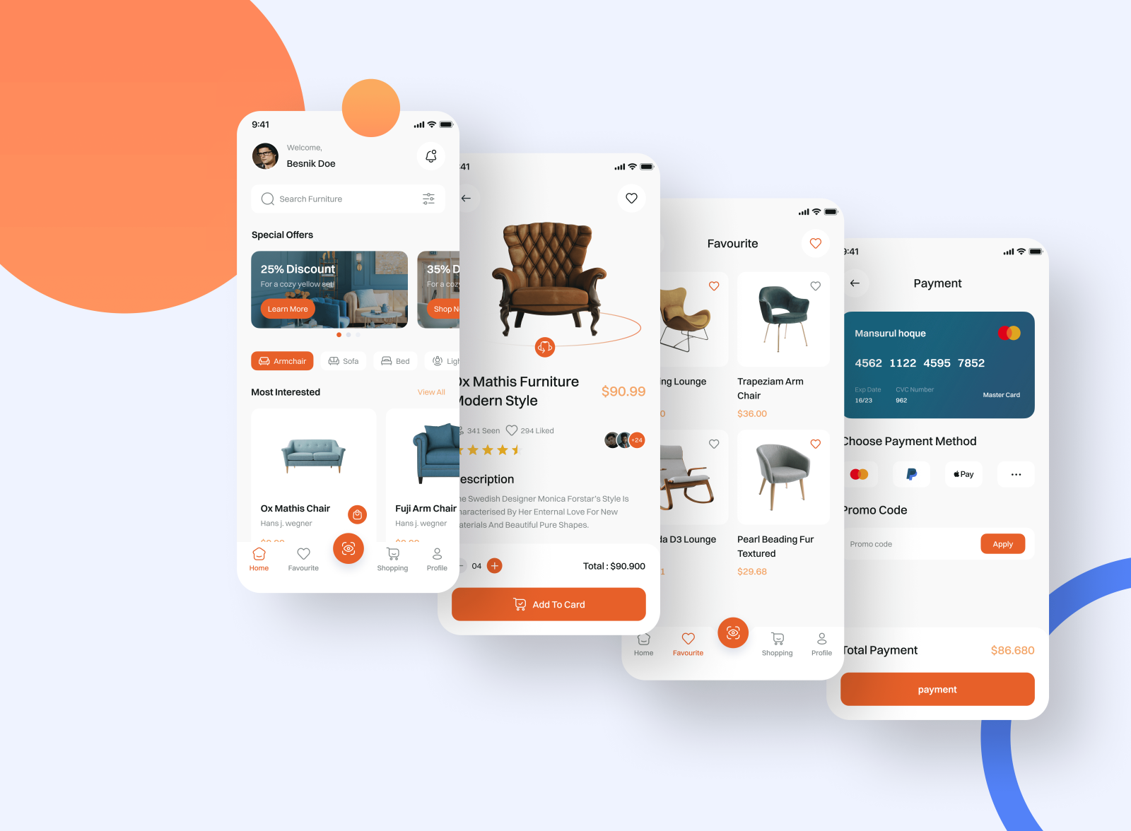 Furniture App UI Design by Imam Mehedi on Dribbble