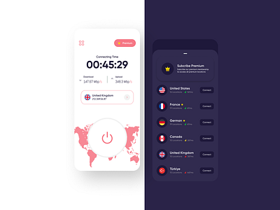 Vpn App UI Design